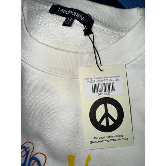 NWT Madhappy Chicago Exclusive Fleece Crewneck size M - Picture 4 of 9